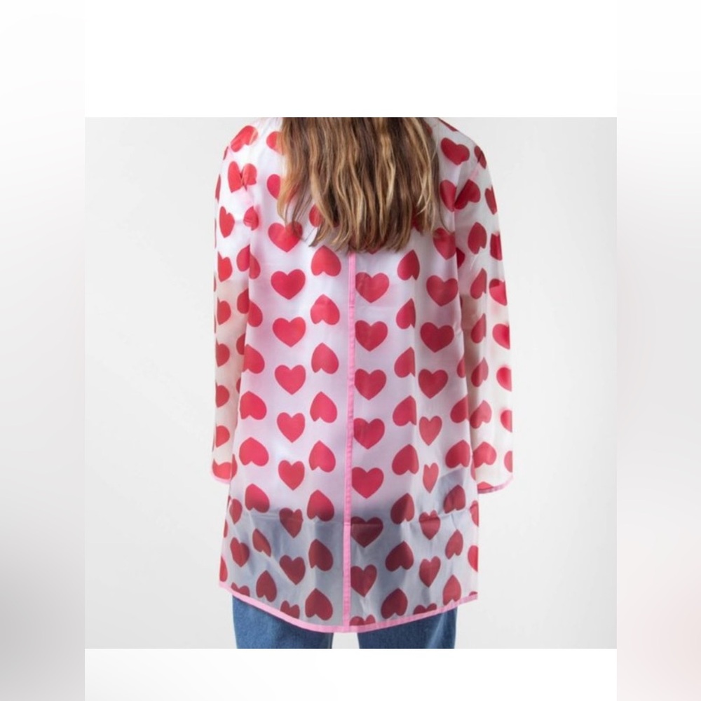 Lazy Oaf Heart Rain Coat *oversized - Picture 2 of 6